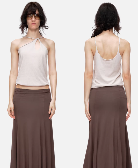 Artline Cutout Halter Knit Cami