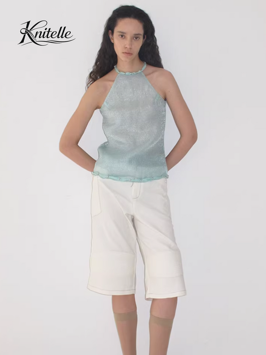 Beaded Breeze Sleeveless Summer Top