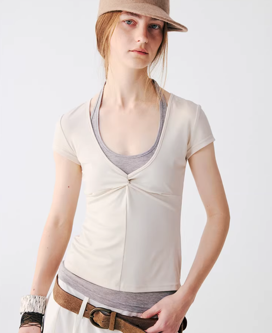 TwistKnot Dual-Layer Everyday Tee