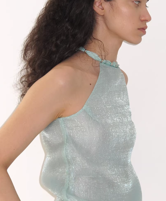 Beaded Breeze Sleeveless Summer Top